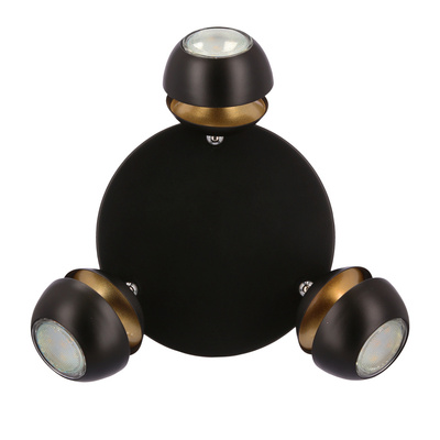 Boni plafon 3x3w gu10 led czarny