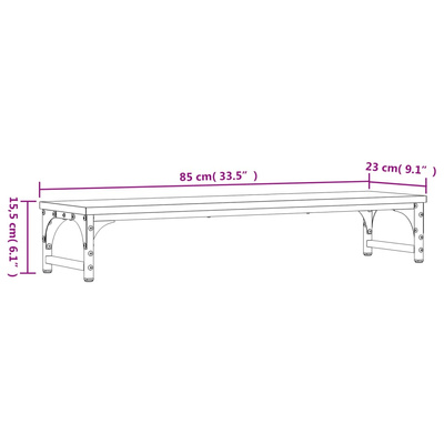 Podstawka pod monitor, dąb sonoma, 85x23x15,5 cm