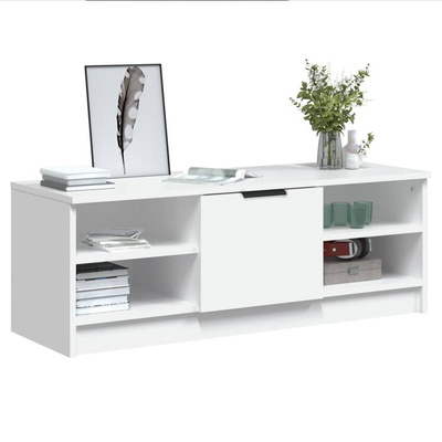 vidaXL Szafka pod TV, biała, 102x35,5x36,5 cm, materiał drewnopochodny