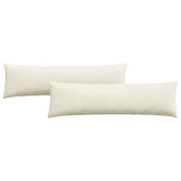 Poduszki na sofę 2 pcs Kremowy 145 x 40 cm Tkanina sztruksowa