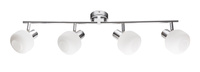 Lampa sufitowa ANDRUS srebrna 4x40W E14  elegancka klasyczna oprawa oświetleniowa do salonu sypialni korytarza garderoby