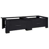 Podstawka na Pralkę 2 pcs Czarny 127 x 54,5 x 32,5 cm Stal