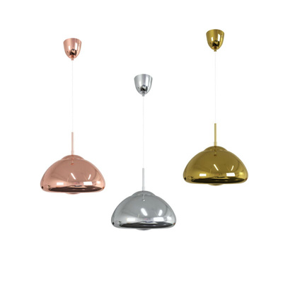 Lampa Wisząca Szklana E27 Miedziana Abruzzo Zonda