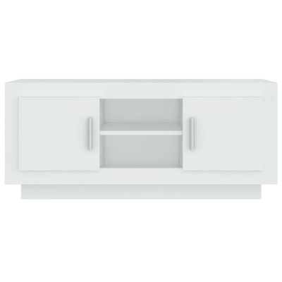vidaXL Szafka pod TV, biała, 102x35x45 cm, materiał drewnopochodny