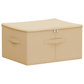 Skrzynia do przechowywania 24 pcs kremowy 43 x 34 x 23 cm