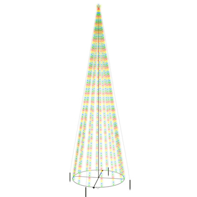 vidaXL Choinka stożkowa, 1134 kolorowych diod LED, 230x800 cm