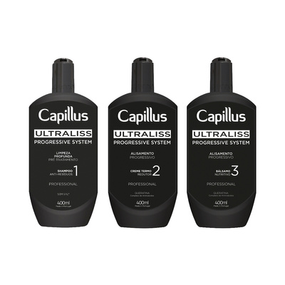 Capillus ultraliss nanoplastia, zestaw do zabiegu nanoplastii, 3x400 ml 142878