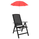 Parasol z Klamrą 2 pcs Czerwony ceglasty ? 105 x 86 cm