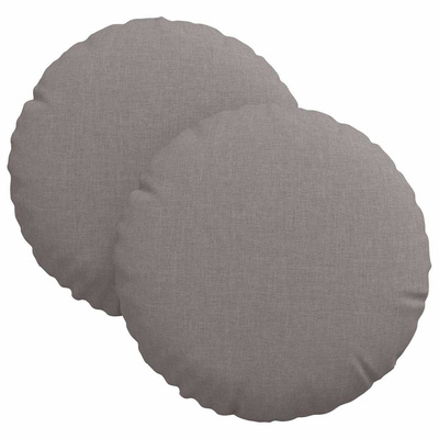 Poduszki na siedziska 2 pcs Ciemnoszary ?30 x 13 cm tkanina
