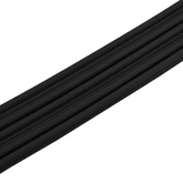 Samoprzylepna uszczelka okienna Czarny 9 x 6 mm 12 m Guma EPDM