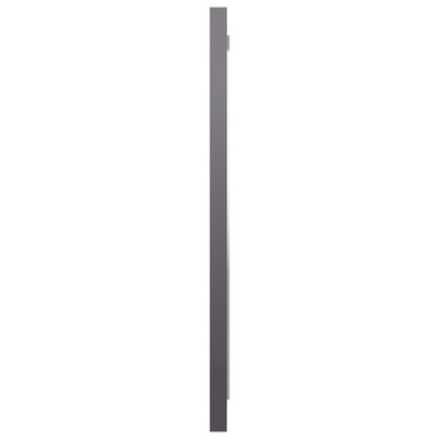 vidaXL Lustro łazienkowe, wysoki połysk, szare, 40x1,5x37 cm, płyta