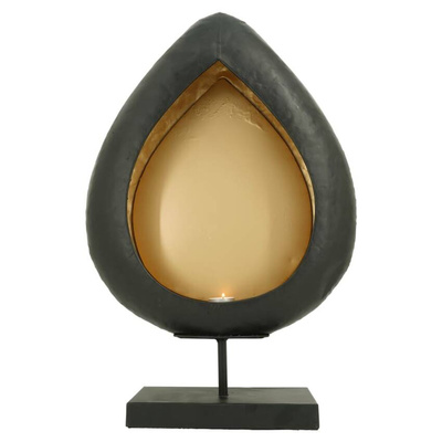 Lesli Living Świecznik w formie kropli na stojaku, 23x11x41 cm