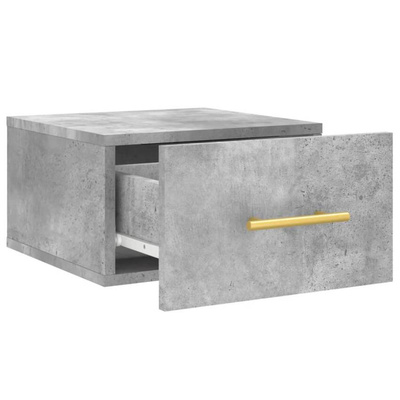 vidaXL Wiszące szafki nocne, 2 szt., szarość betonu, 35x35x20 cm model standard