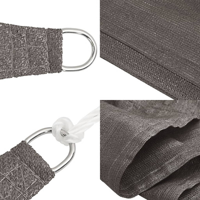 Żagiel przeciwsłoneczny, 160 g/m?, antracytowy, 2,5x4,5 m, HDPE