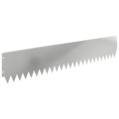 Krawężnik do trawnika 20 szt. 103 x 20 cm Stal srebrny