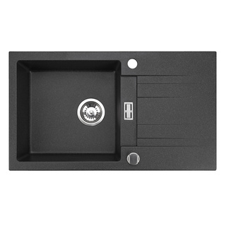 Zlewozmywak Athena 8M / czarny metalik