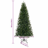 Sztuczna choinka z podstawą Zielony 180 cm PVC, PE i stal