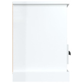 vidaXL Szafka pod TV, wysoki połysk, biała, 100x35x50 cm
