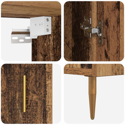 Highboard Stare drewno 69,5 x 34 x 180 cm Drewno inżynieryjne