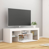 vidaXL Szafka pod TV z oświetleniem LED, biała, 120x35x40 cm