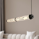 Lampa wisząca Corte szklana pozioma nad stół podwójna LED 18W 3000K