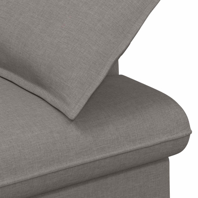 Sofa dwuosobowa z guzikowym pikowaniem Ciemnoszary tkanina