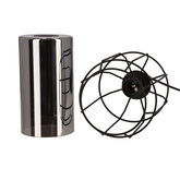 Jonera lampa wisząca czarny 1X40 E27 klosz dymiony 31-08428
