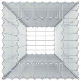 Podniesione łóżko gabionowe 50 x 50 x 150 cm Stal ocynkowana