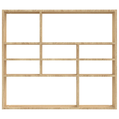 Półka ścienna, dąb sonoma, 90x16x78 cm