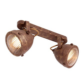 Lampa ścienna listwa 2xGU10 rdzawy FRODO 92-71071