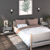 vidaXL Wiszące szafki nocne, 2 szt., szary dąb sonoma model standard