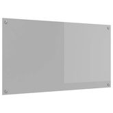 Panel kuchenny Jasnoszary 110 x 60 cm szkło hartowane