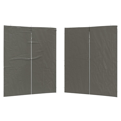 Ściana boczna namiotu na imprezy 2 pcs antracytowy 200 x 195 cm