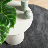 vidaXL Dywan OVIEDO z krótkim włosiem, antracytowy, Ø 120 cm