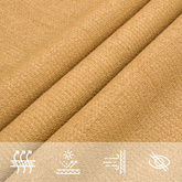 Żagiel przeciwsłoneczny, 160 g/m², piaskowy, 3x4 m, HDPE