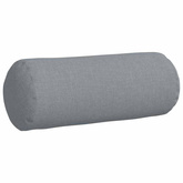 Poduszki Wałkowe 2 pcs Jasnoszary ? 15 x 40 cm tkanina
