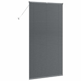 Żaluzje weneckie Ciemnoszary 220 x 120 cm Aluminium