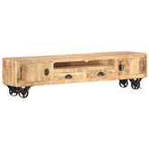 vidaXL Szafka pod TV, 150x30x37 cm, lite drewno mango