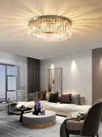 Plafon kryształowy glamour, nowoczesny 80cm złoty STELLA GOLD ADANI AD111