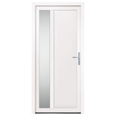 vidaXL Drzwi wejściowe, białe, 98x208 cm, PVC