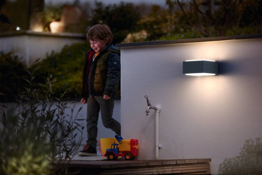Kinkiet Hedgehog myGarden E27 antracytowy 1733793PN Philips