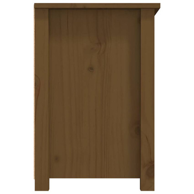 vidaXL Szafka pod TV, miodowy brąz, 79x35x52 cm, lite drewno sosnowe