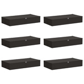 Skrzynia do przechowywania 6 pcs antracytowy 90 x 48 x 15 cm