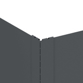 Krawężnik do trawnika 4 szt. 100 x 60 x 20 cm Stal antracytowy