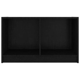 vidaXL Szafka pod TV, czarna, 70x33x42 cm, drewno sosnowe