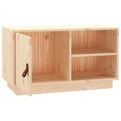 vidaXL Szafka pod TV, 70x34x40 cm, lite drewno sosnowe