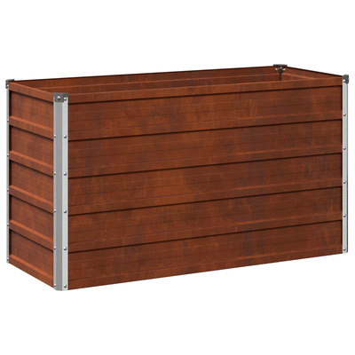 Podniesione Łóżko Ogrodowe Rdzawy 100 x 40 x 55 cm tektura