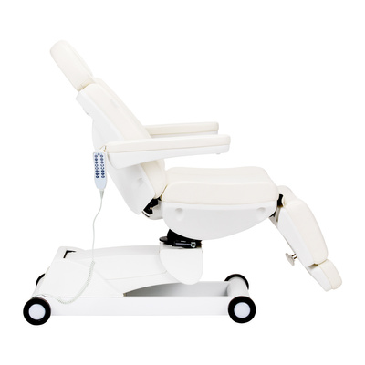 Fotel kosmetyczny elektryczny obrotowy Azzurro 873 pedi biały 144741