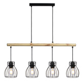 Lampa wisząca czarna 4x60W Bernita 34-78117
