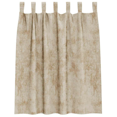 Zasłony z weluru z zasłonami 2 pcs Kremowy 140 x 140 cm Aksamit